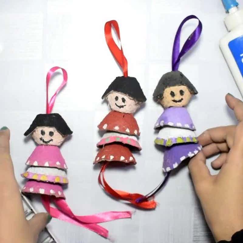 Transform Recycled Egg Boxes into Treasured Dolls