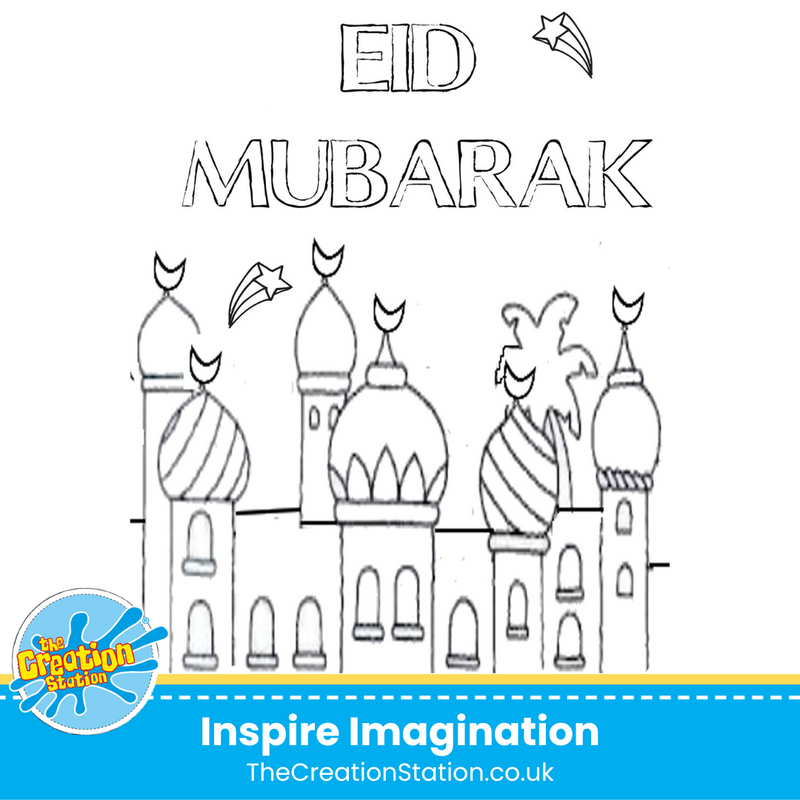 Eid Colouring In Sheet Download